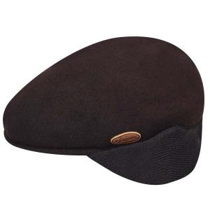 0238kg-es220-beret-kangol-wool-504-earlap-espresso