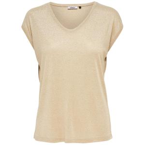 15136069-2500403-t-shirt-femme-only-silvery-manches-courtes-col-v-lurex-gold-colour