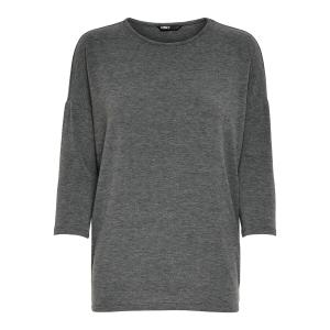 15157920-2812430-t-shirt-femme-only-glamour-manches-3-4-dark-grey-melange