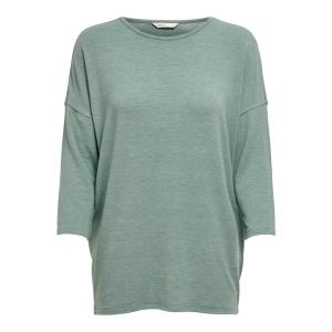 15157920-3473841-t-shirt-femme-only-glamour-manches-3-4-chinois-green-melange