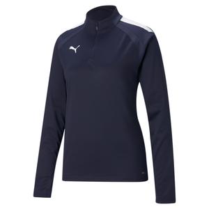 657253-06-training-top-1-4-zip-femme-puma-team-liga-bleu-marine-blanc
