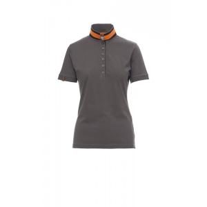 000080-0027-13024-polo-femme-payper-memphis-gris-fonce-orange-noir