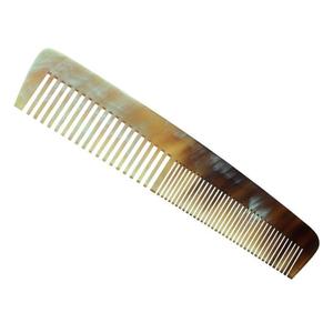 11203-peigne-de-poche-cuir-azema-bigou-jaune-blanc-marron-13-cm