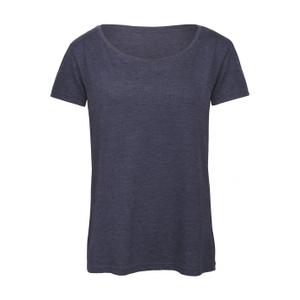 cgtw056-heathernavy-t-shirt-col-rond-femme-b-c-triblend-heather-navy
