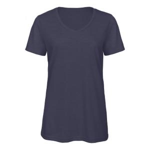cgtw058-heathernavy-t-shirt-col-v-femme-b-c-triblend-heather-navy