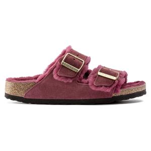1020444-mules-femme-birkenstock-arizona-shearling-suede-leather-maroon