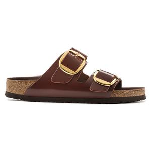 102138-mules-femme-birkenstock-arizona-big-buckle-natural-leather-patent-clay-dark-brown