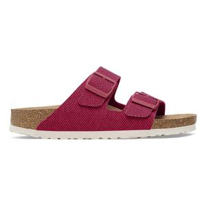 1026644-claquettes-femme-birkenstock-arizona-rivet-logo-vegan-canvas-fuchsia-tulip