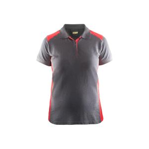 339010509456-3390-polo-femme-blaklader-gris-clair-rouge