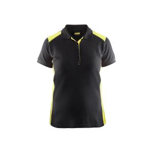 339010509933-3390-polo-femme-blaklader-noir-jaune-fluo