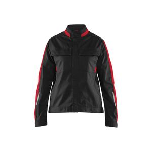 444318329956-4443-veste-de-travail-stretch-femme-blaklader-noir-rouge