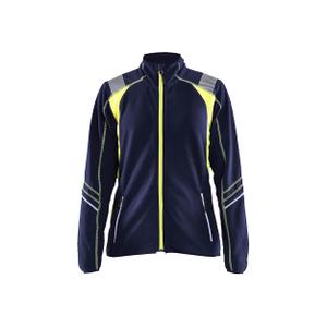 497310108933-4973-veste-micropolaire-femme-blaklader-marine-jaune-fluo