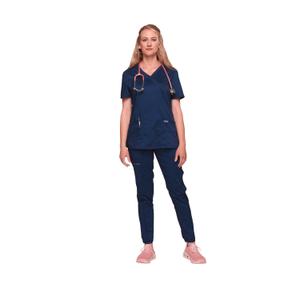 chwwe610-navy-t-shirt-cache-coeur-femme-cherokee-navy