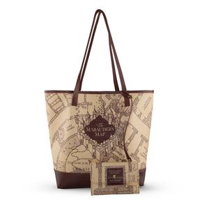 hpe60635-sac-cabas-femme-cinereplicas-harry-potter-marauder-s-map-marron-30x35x20-cm