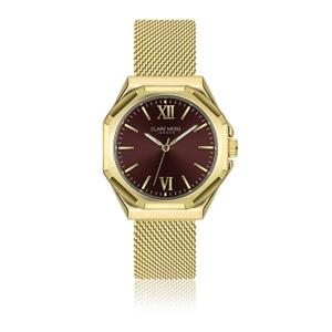 cmc1-b038g-montre-femme-clare-moss-mesh-gold-burgundy-sunray-38-mm