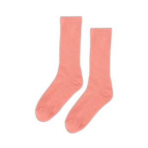 cs6005-brightcoral-chaussettes-colorful-standard-organic-active-bright-coral-bright-coral