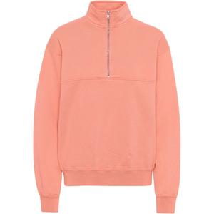 cs1014-brightcoral-sweatshirt-1-4-zip-colorful-standard-organic-bright-coral