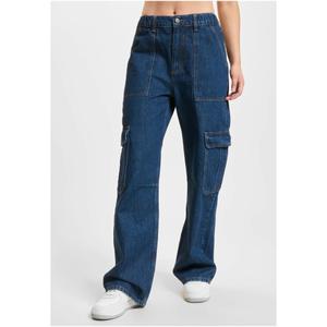 dfljs194-00197-pantalon-cargo-en-jean-femme-def-dark-blue
