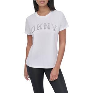 dp5t1250-kqf-t-shirt-femme-dkny-arched-varsity-rhinestone-ombre-white-white-silver