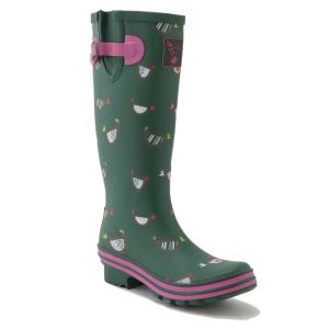 bottes-chicken-vert-bottes-de-pluie-femme-evercreatures-chicken-vert