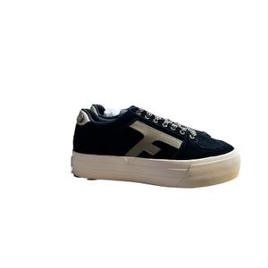 f24cf0201-bla31-baskets-suede-et-coton-recycle-femme-faguo-walnut-black