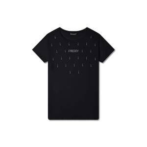 s25wcxt2-n-t-shirt-en-jersey-femme-freddy-college-luxe-nero