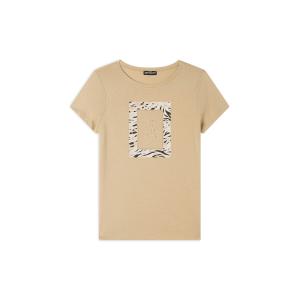 s25wslt3-z80an3-t-shirt-avec-graphisme-femme-freddy-regular-fit-irish-cream-zebra-animalier
