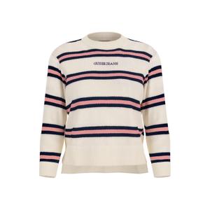 w4br09-z3hm1-s04h-sweatshirt-femme-guess-gj-white-blue-pink-stri