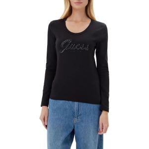 w5yi26-j1314-jblk-t-shirt-manches-longues-femme-guess-script-logo-jet-black-a996