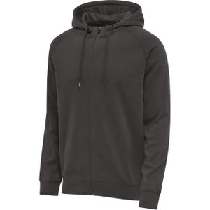 215089-6213-sweatshirt-a-capuche-zippe-hummel-red-classic-black-black