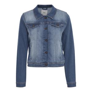 20111235-19037-veste-en-jean-femme-ichi-stampe-medium-blue-wash