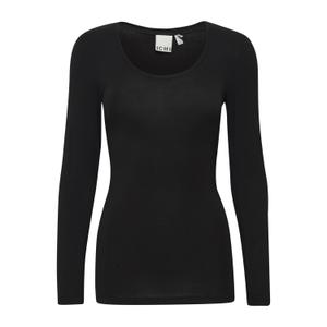 20120346-194008-t-shirt-manches-longues-femme-ichi-zola-plain-black