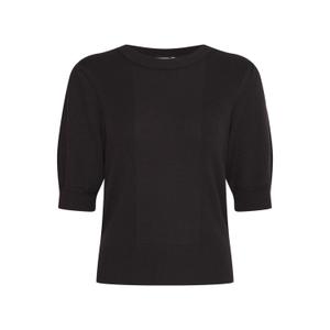 20121503-194008-pull-manches-courtes-femme-ichi-boston-black