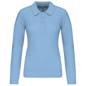 k257-skyblue-polo-femme-manches-longues-kariban-pique-bleu-ciel