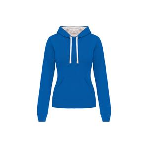 k465-lightroyalblue-white-sweatshirt-a-capuche-femme-kariban-contrastee-bleu-royal