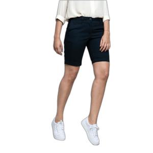 bermuda-coton-serge-femme-kariban-chino-bleu-fonce