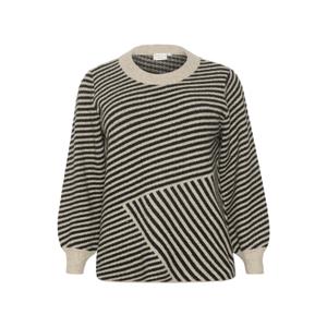 10582595-106339-pullover-femme-kaffe-curve-verina-feather-gray-melange-black