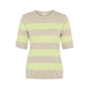 10508410-107230-blouse-en-tricot-a-rayrure-femme-kaffe-lizza-lettuce-geatherg-gold-stripe