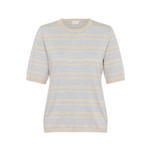 10508410-107231-blouse-en-tricot-a-rayrure-femme-kaffe-lizza-soft-chambray