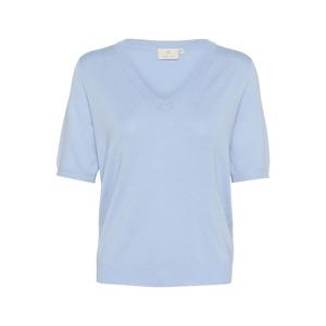 10508412-164016-pull-col-v-femme-kaffe-alizza-soft-chambray