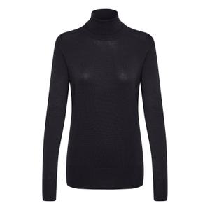 500023-50600-pull-col-roule-femme-kaffe-astrid-black-deep