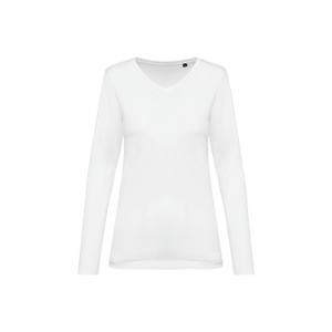 pk307-white-t-shirt-manches-longues-suprima-col-v-femme-kariban-premium-white