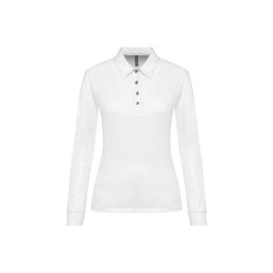 k265-white-polo-jersey-manches-longues-femme-kariban-white