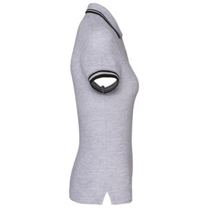 k273-oxfordgrey-black-polo-a-rayures-femme-kariban-oxford-grey-black