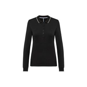 k281-black-lightgrey-white-polo-maille-piquee-manches-longues-femme-kariban-black-light-grey-white
