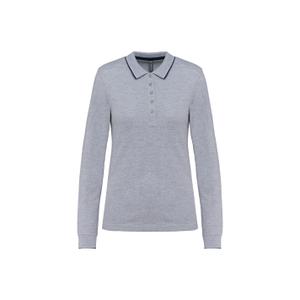 k281-oxfordgrey-navy-white-polo-maille-piquee-manches-longues-femme-kariban-oxford-grey-navy-white