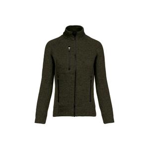 k9107-darkkhakimelange-veste-zippee-chinee-femme-kariban-darkkhakimelange