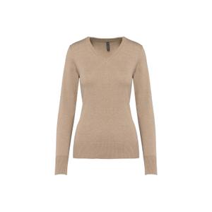 k966-beigeheather-pull-col-v-femme-kariban-beigeheather