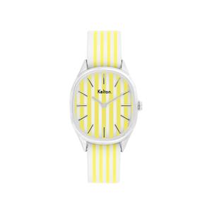 9124122-montre-femme-kelton-colorama-jaune-blanc-28-mm