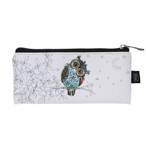 trol21u01-trousse-longue-chouette-femme-kiub-kook-blanc-bleu-5x20x5-cm